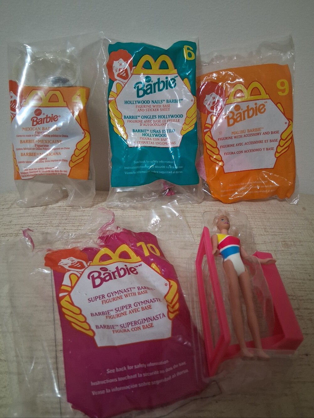 90s Vintage Barbies Collectables From Mcdonalds